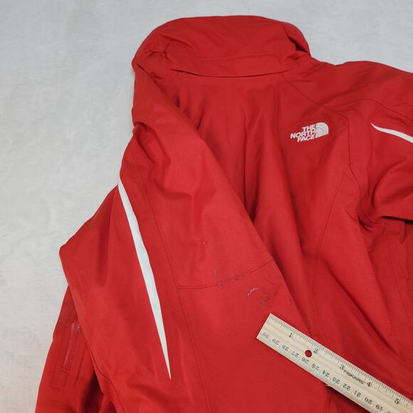 The North Face Recco Jacket Womens Small Red Avalanche Rescue System Reflector - Picture 9 of 14
